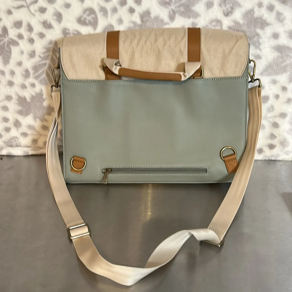 EPIC canvas, FAUX leather laptop, traveling bag